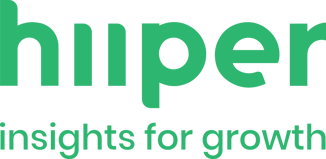 Hiiper logo - payoff bottom - green